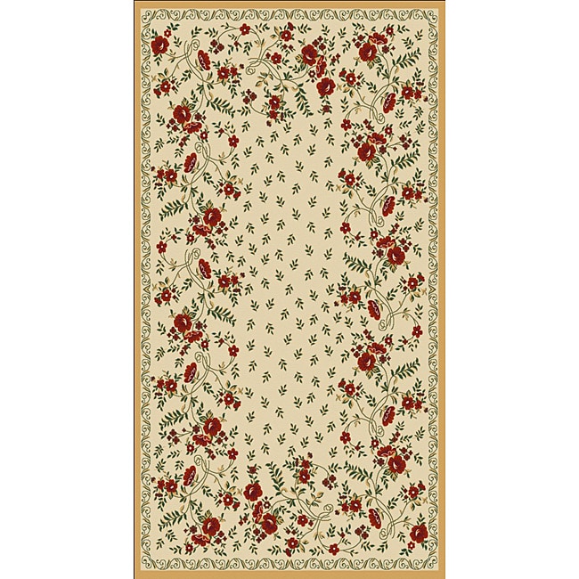 Woven Viscose Anemone Gold Area Rug (5 X 7)