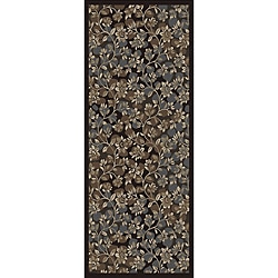 Woven Viscose Afreen Onyx Runner Rug (2'2 x 5') Runner Rugs