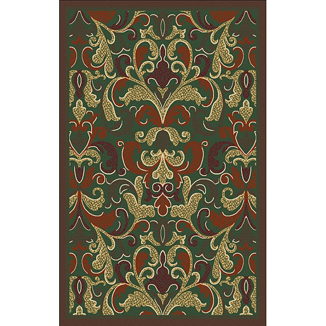 Woven Viscose Agra Emerald Accent Rug (33 X 47)