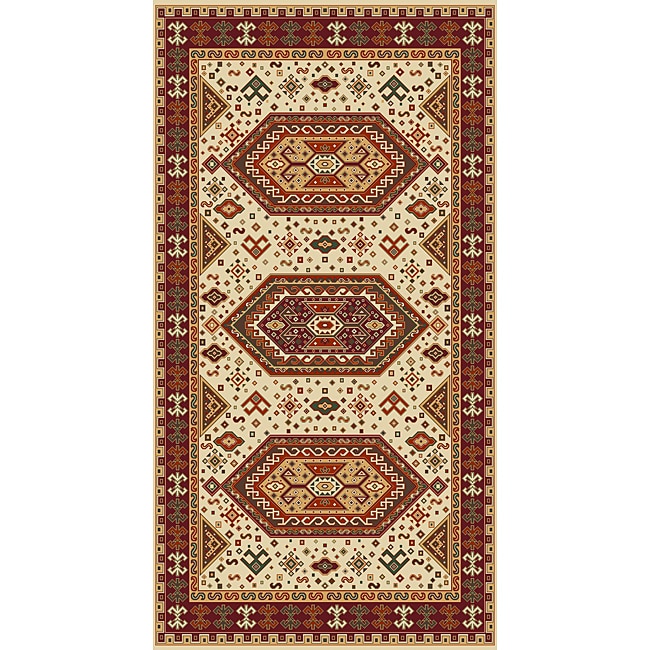 Woven Viscose Morocco Buff Area Rug (5 X 7)