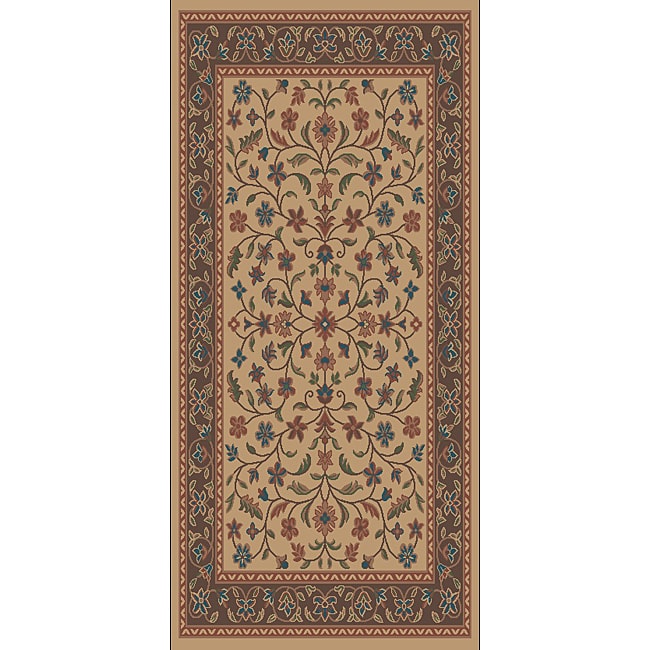 Tufted Isfahan Stone Blended Wool Area Rug (5 X 7)