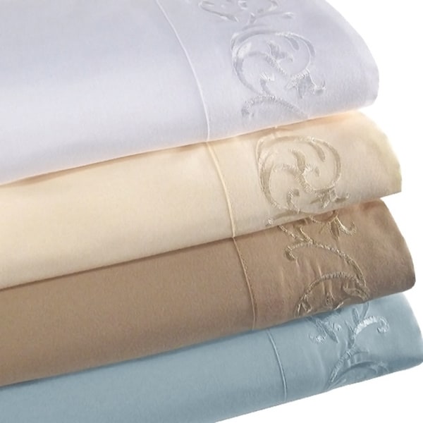 Shop Symphony Microfiber 4-piece King-size/ Cal-King-size Sheet Set - Free Shipping Today ...