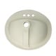 preview thumbnail 3 of 7, Highpoint Collection White Oval Porcelain Vitreous China Drop-in Vanity Sink