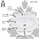 preview thumbnail 4 of 7, Highpoint Collection White Oval Porcelain Vitreous China Drop-in Vanity Sink