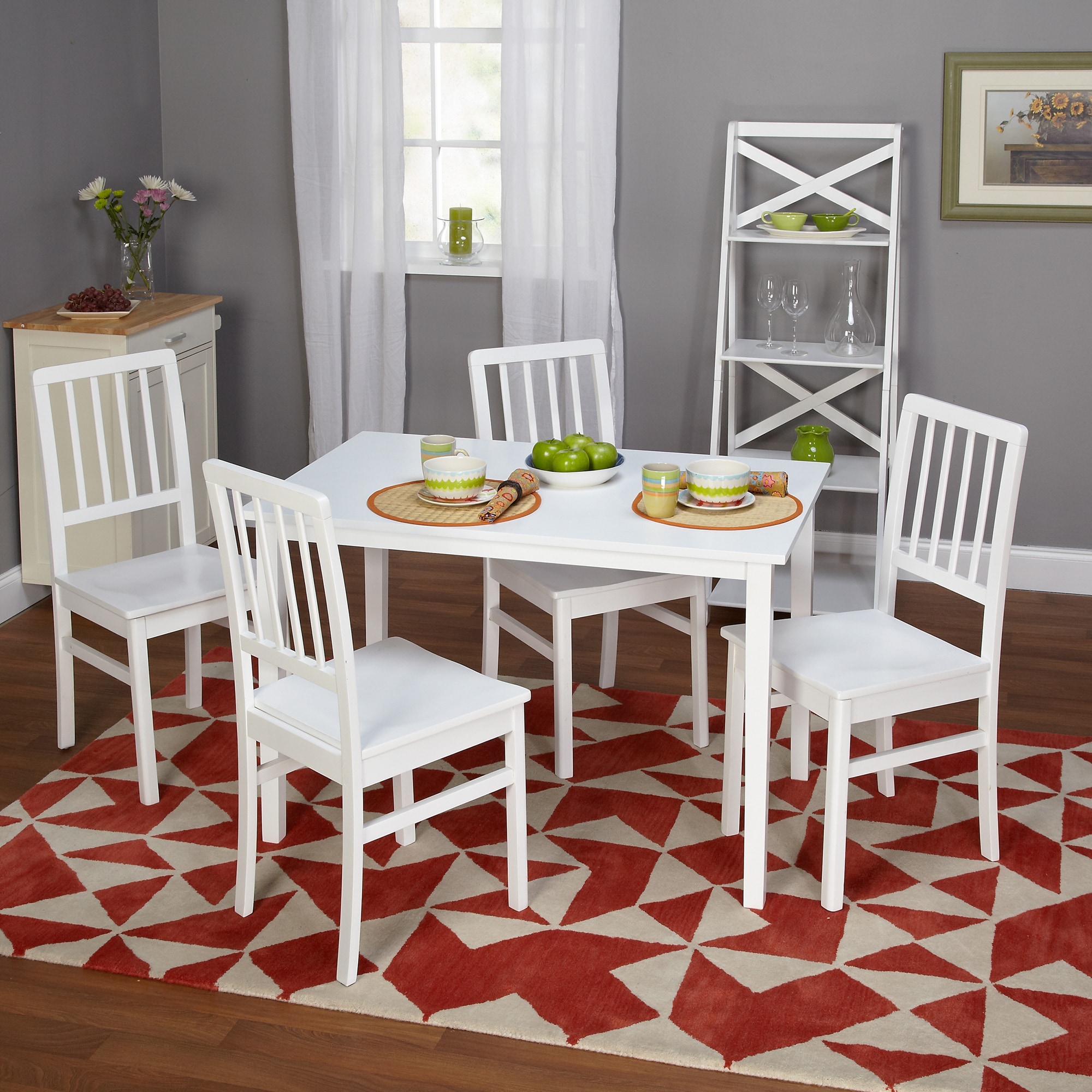 Tms 5 piece Camden Dining Set White Size 5 Piece Sets