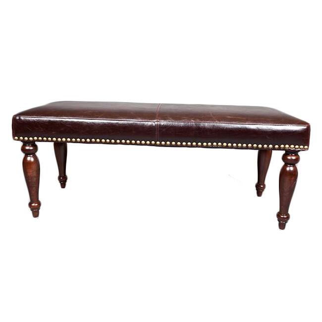 Monroe 48-inch Leather Bench