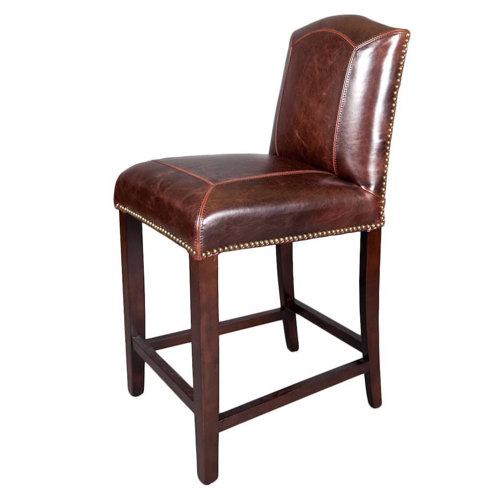 Monroe Leather Counter Stool