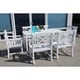 Havenside Home Surfside 7-piece Table and Arm Chair Outdoor Patio Dining Set - Thumbnail 2