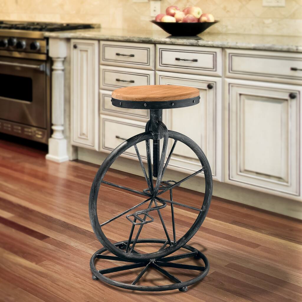 Michaelo 20-inch Bicycle Wheel Adjustable Barstool by Christopher Knight Home