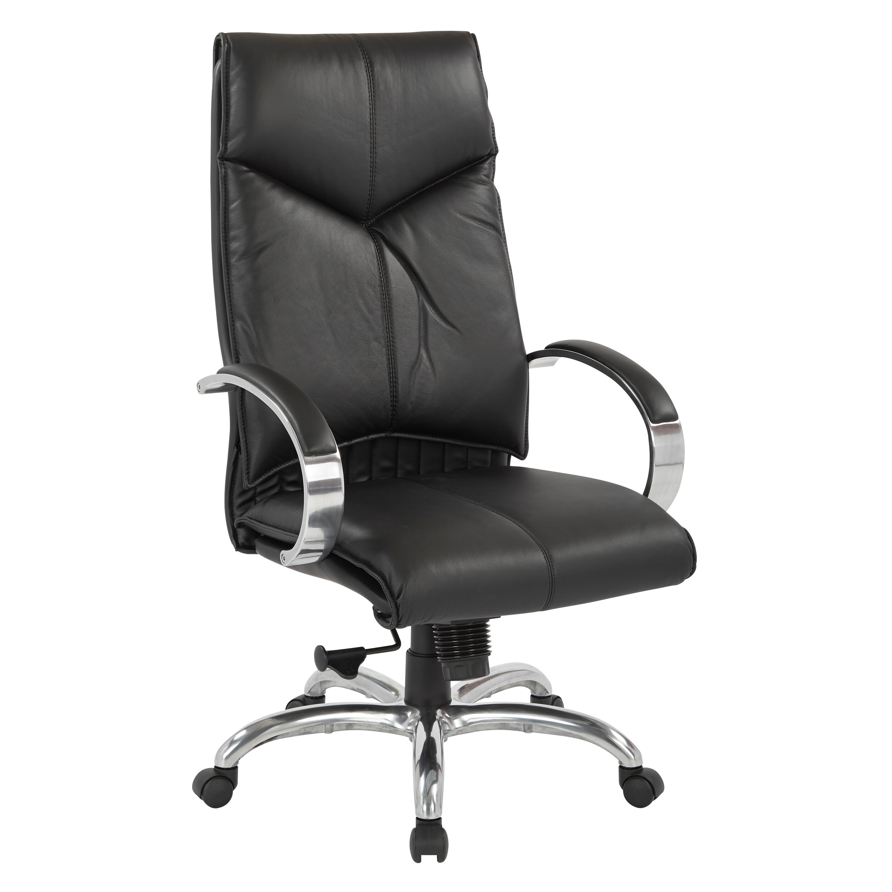 Deluxe High Back Black Executive Leather Chair Black N/A eBay