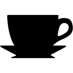 Instant Chalkboard Coffee Cup Large Sticker - Bed Bath & Beyond - 6462531