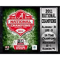 Encore Select 2011 National Champion University of Alabama Stat Plaque