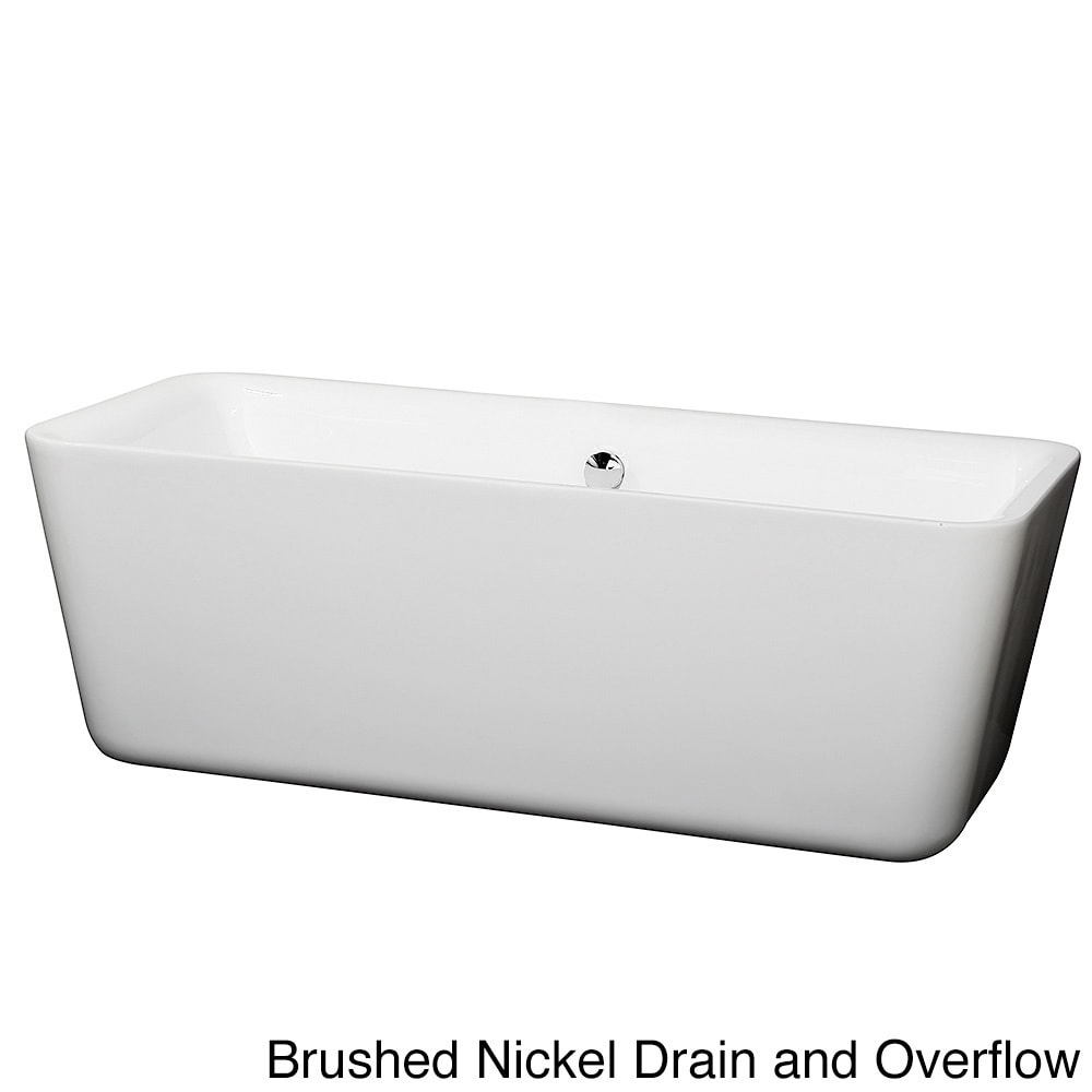 Wyndham Collection Emily Free Standing Soaking Bathtub