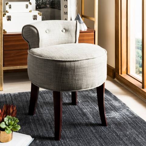 Safavieh Rochelle Dark Grey Vanity Chair - 18"W x 19"H x 23"H