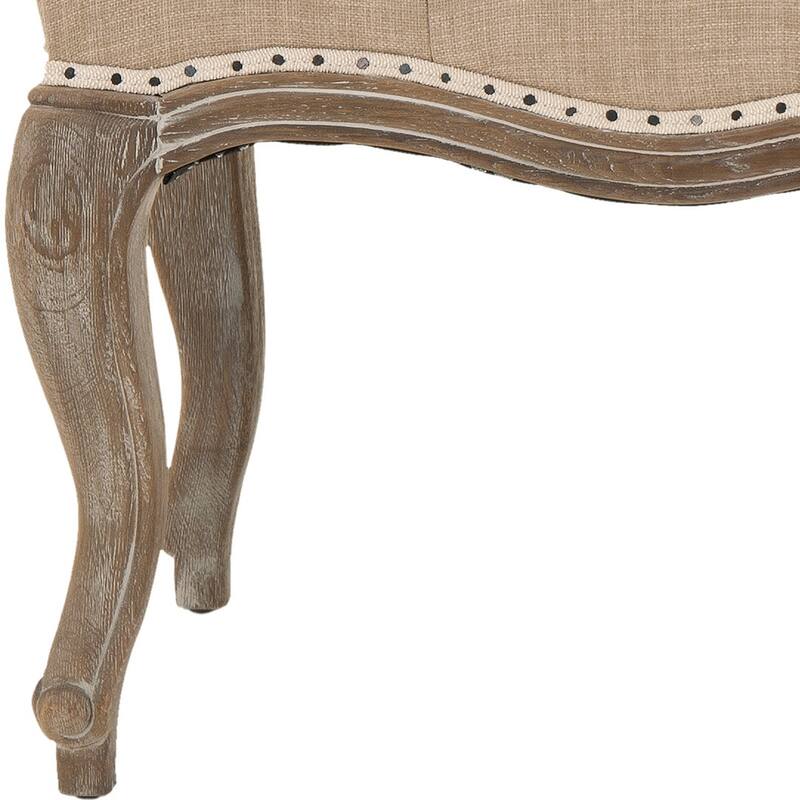 Safavieh Old World Limoux Grey Carved Oak Bench - 52.4" x 17.7" x 17.5"