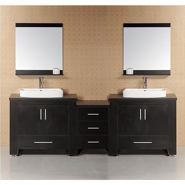 Design Element Washington Modular Double sink Bathroom Vanity Set