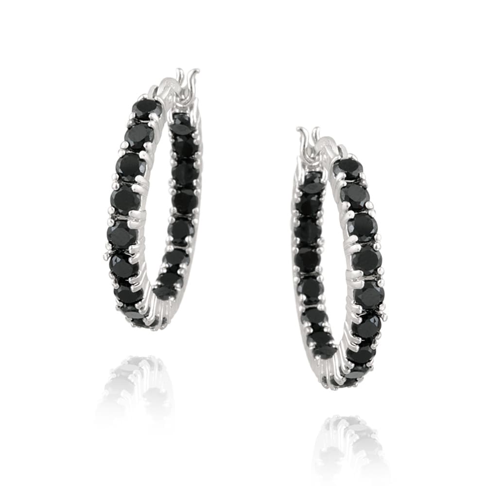 black spinel earrings