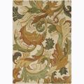 Artist's Loom Hand-tufted Transitional Floral Wool Rug (7'x10')