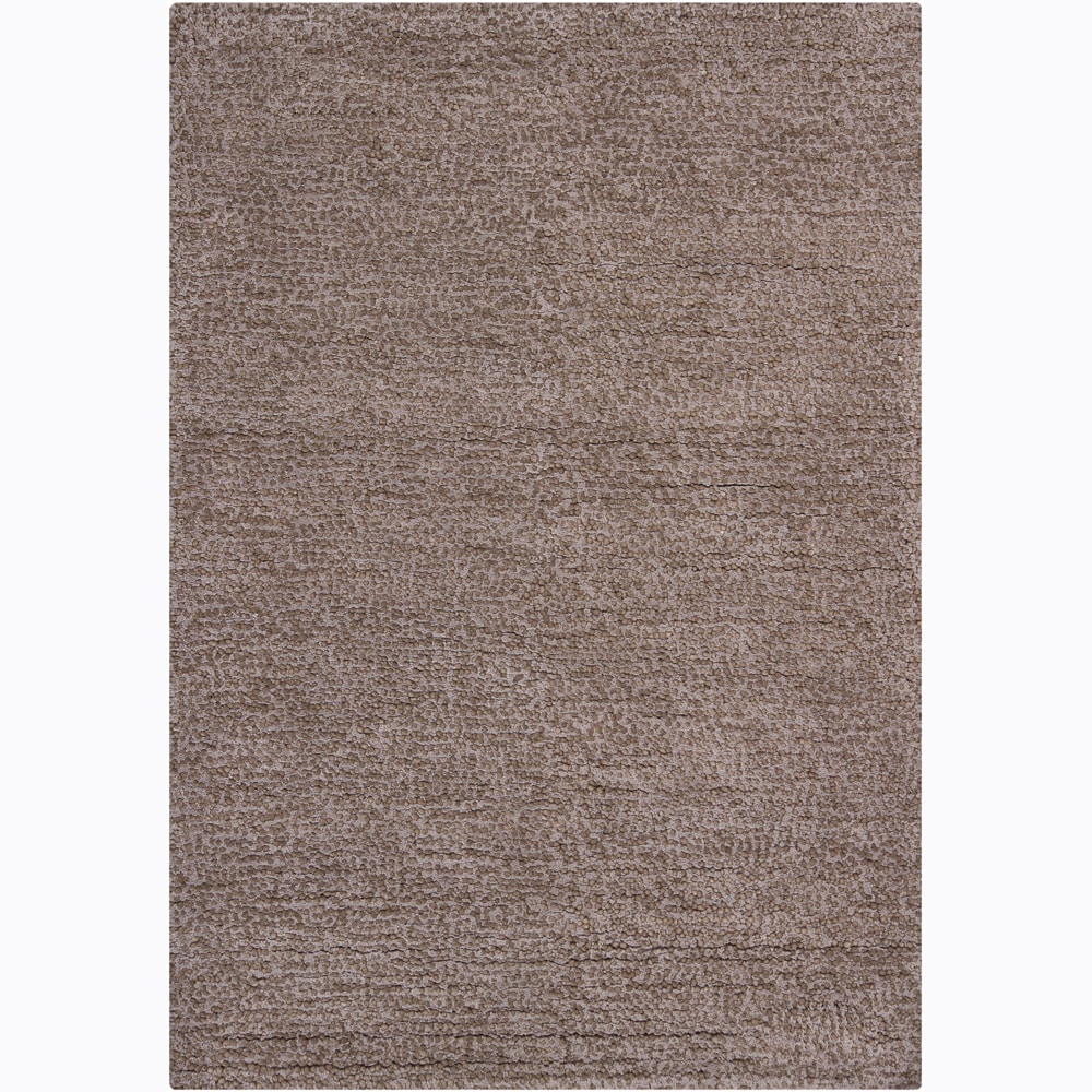 Handwoven Mandara Wool Shag Area Rug (5 X 76) (BrownPattern ShagTip We recommend the use of a  non skid pad to keep the rug in place on smooth surfaces. All rug sizes are approximate. Due to the difference of monitor colors, some rug colors may vary sli