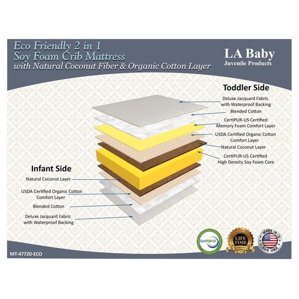 la baby natural organic crib mattress