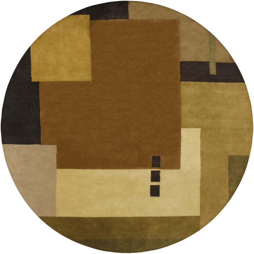 Artist's Loom Hand-tufted Contemporary Geometric Wool Rug - 9' x 9'