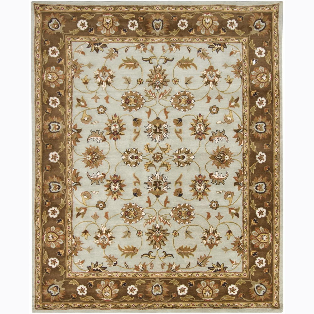 Transitional Hand tufted Mandara Oriental Wool Rug (8 X 10)