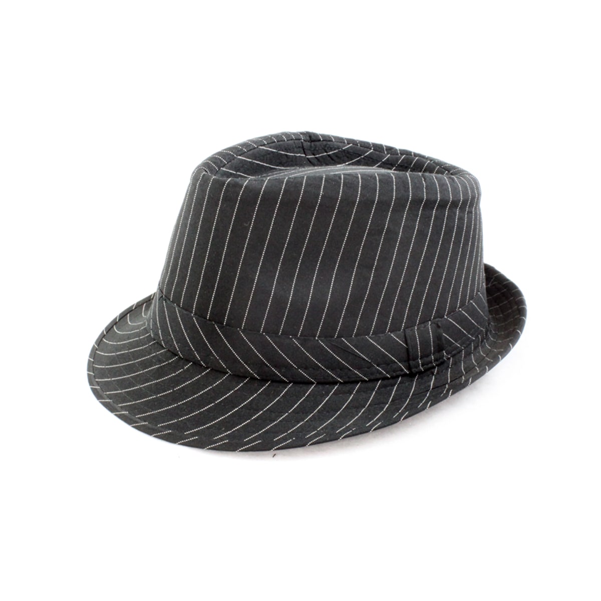 Faddism Black/ White Stripe Fedora Hat - Free Shipping On Orders Over ...