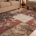 Safavieh Timeless Fashion Scrolls Extra Fine Rust Rug (8' x 10') - 8' x 10'