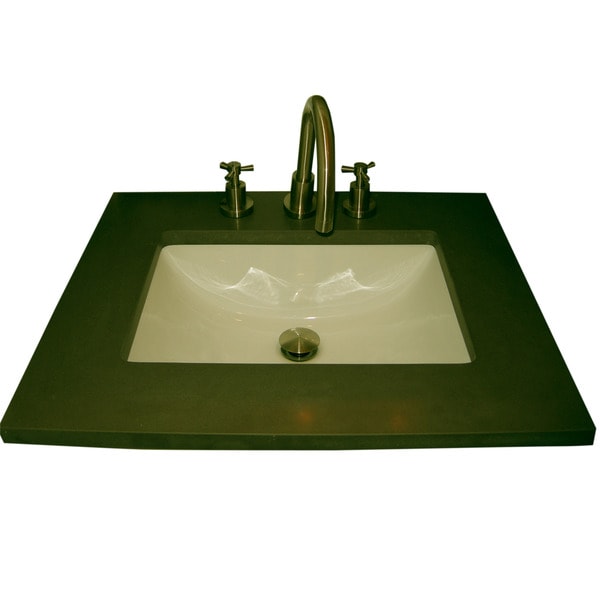 Ceramic 20 inch Undermount Biscuit Bathroom Sink Bathroom Sinks