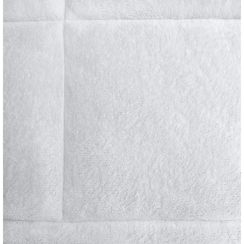LoftWorks Microplush Extra Soft Plush Top Mattress Pad with Deep Skirt - White