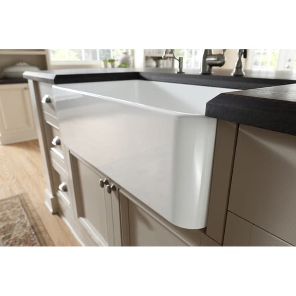 Large White Fireclay Apron Front Farmhouse Kitchen Sink