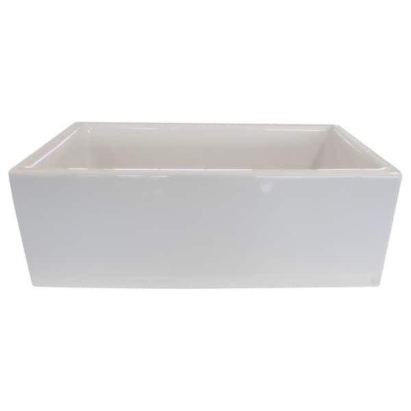 slide 3 of 2, Fine Fixtures Fireclay Sutton 23.25-inch White Farmhouse Kitchen Sink White