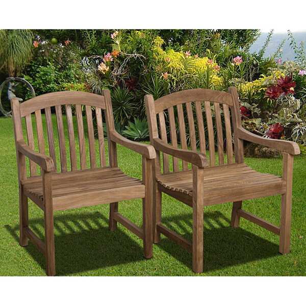 ia Teak Hartford Teak Armchairs (Set of 2)   Shopping