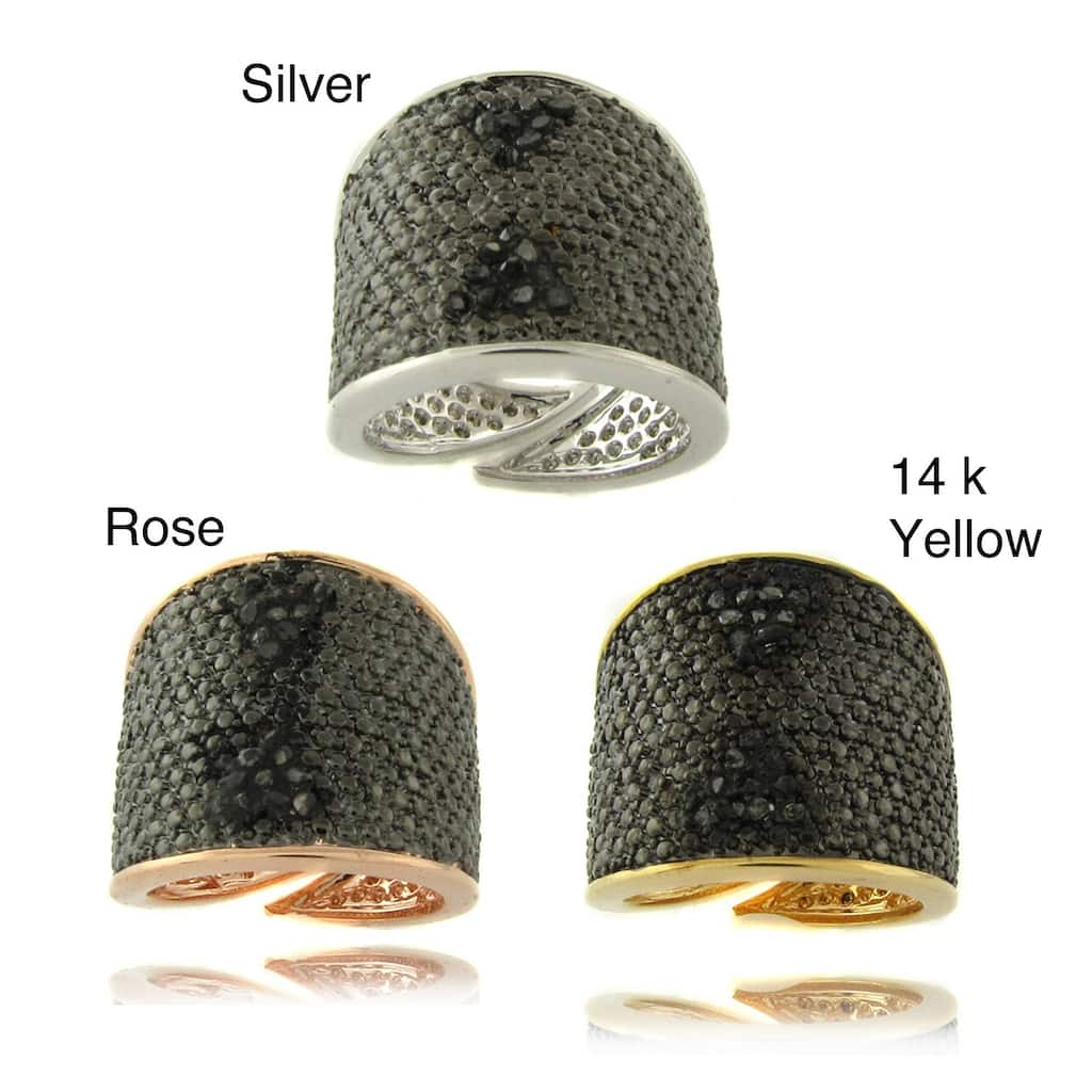 Finesque 1/5ct TDW Black Diamond Band