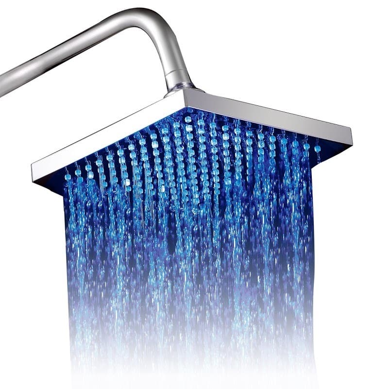 Sumerain Chrome LED Rainfall Showerhead