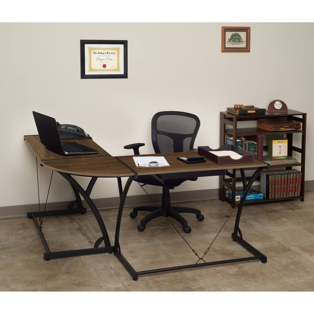 Regency Seating Modern Wood Computer L-shaped Desk
