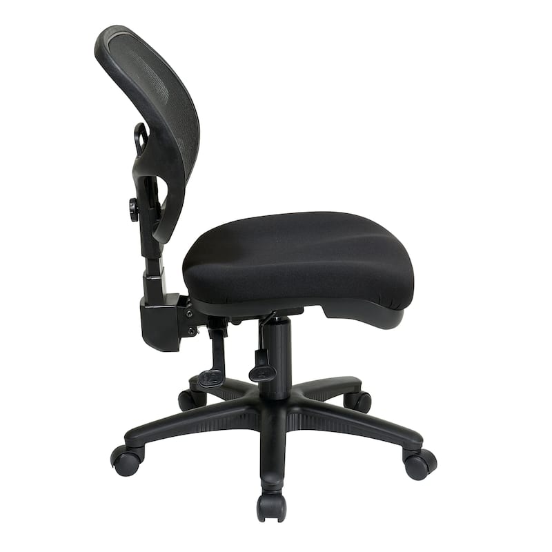 Ergonomic Armless Task Chair with Back