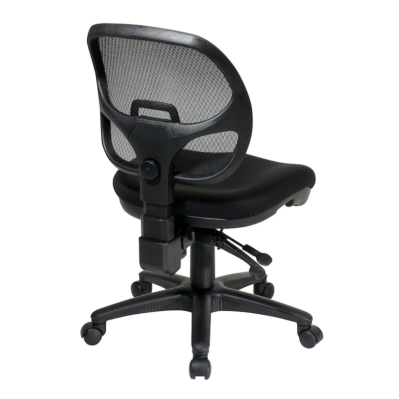 Ergonomic Armless Task Chair with Back