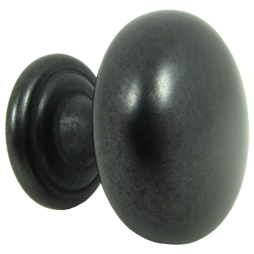 Stone Mill Hardware Caroline Antique Black Cabinet Knob
