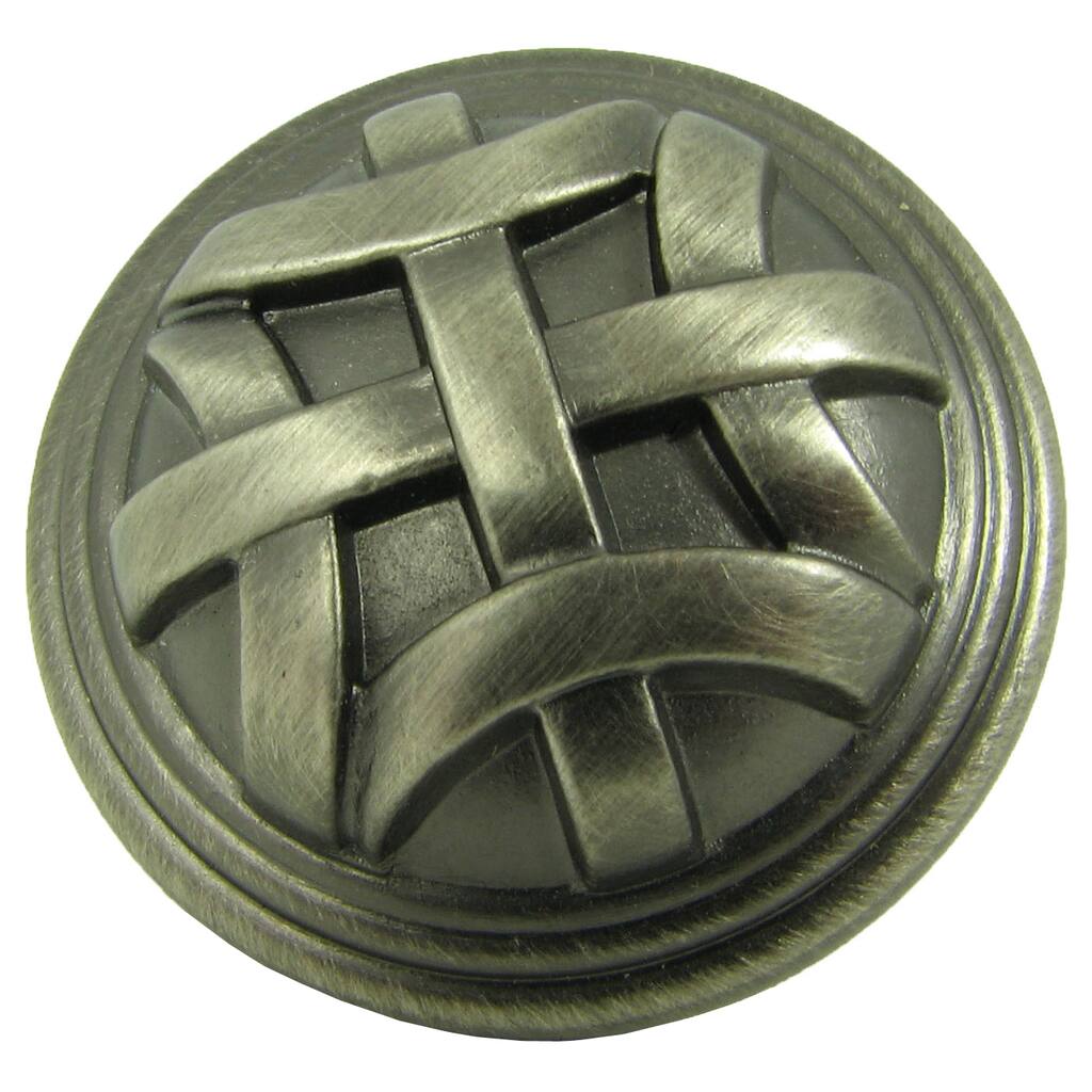 Stone Mill Hardware Weathered Nickel Cross Flory Cabinet Knob (Case of 25)