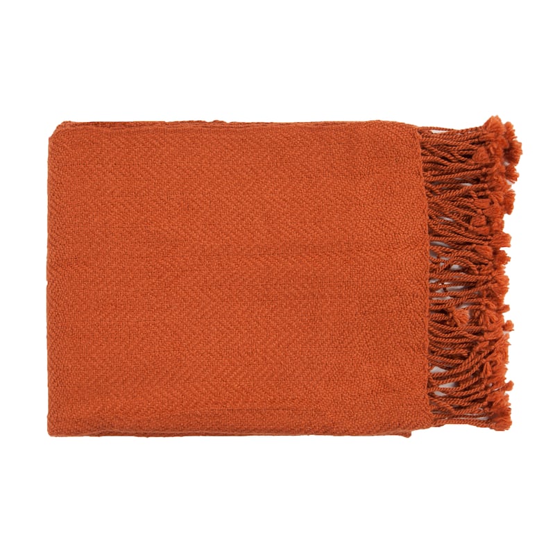 Artistic Weavers Woven Leafy Acrylic Throw Blanket