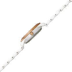 Akribos XXIV Women's Slim White Ceramic Quartz Watch
