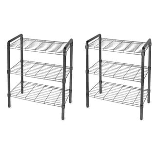 Shop The Art of Storage Black 3-tier Quick Rack (Pack of 2) - Free ...