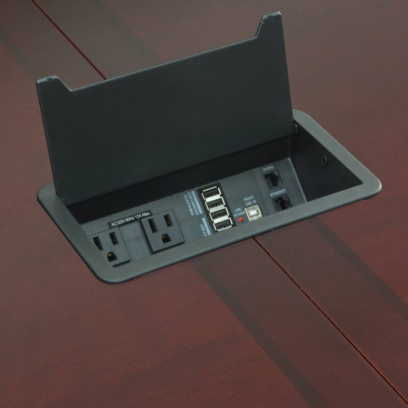 Regency Seating Rectangle Mahogany Veneer Conference Table (96x48)