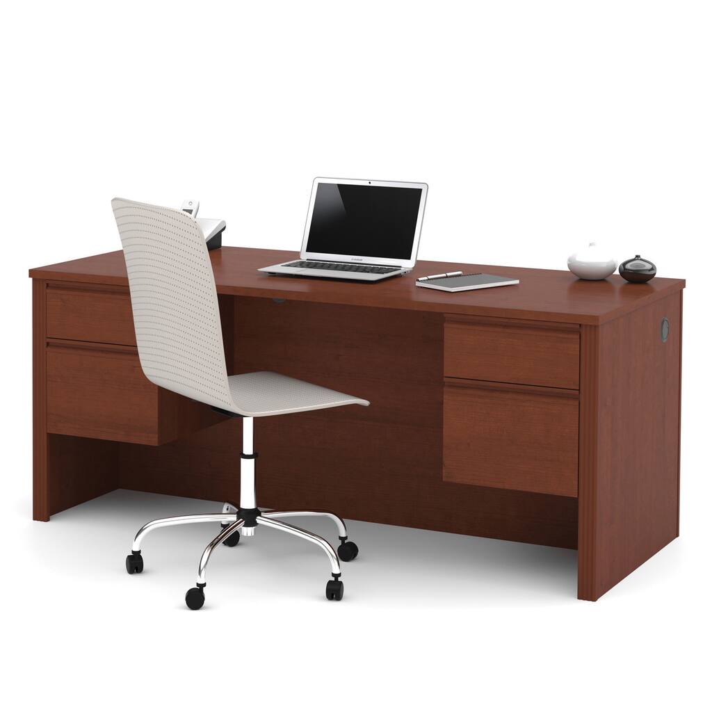 Durable Bestar Prestige Plus Four-Drawer Executive Desk