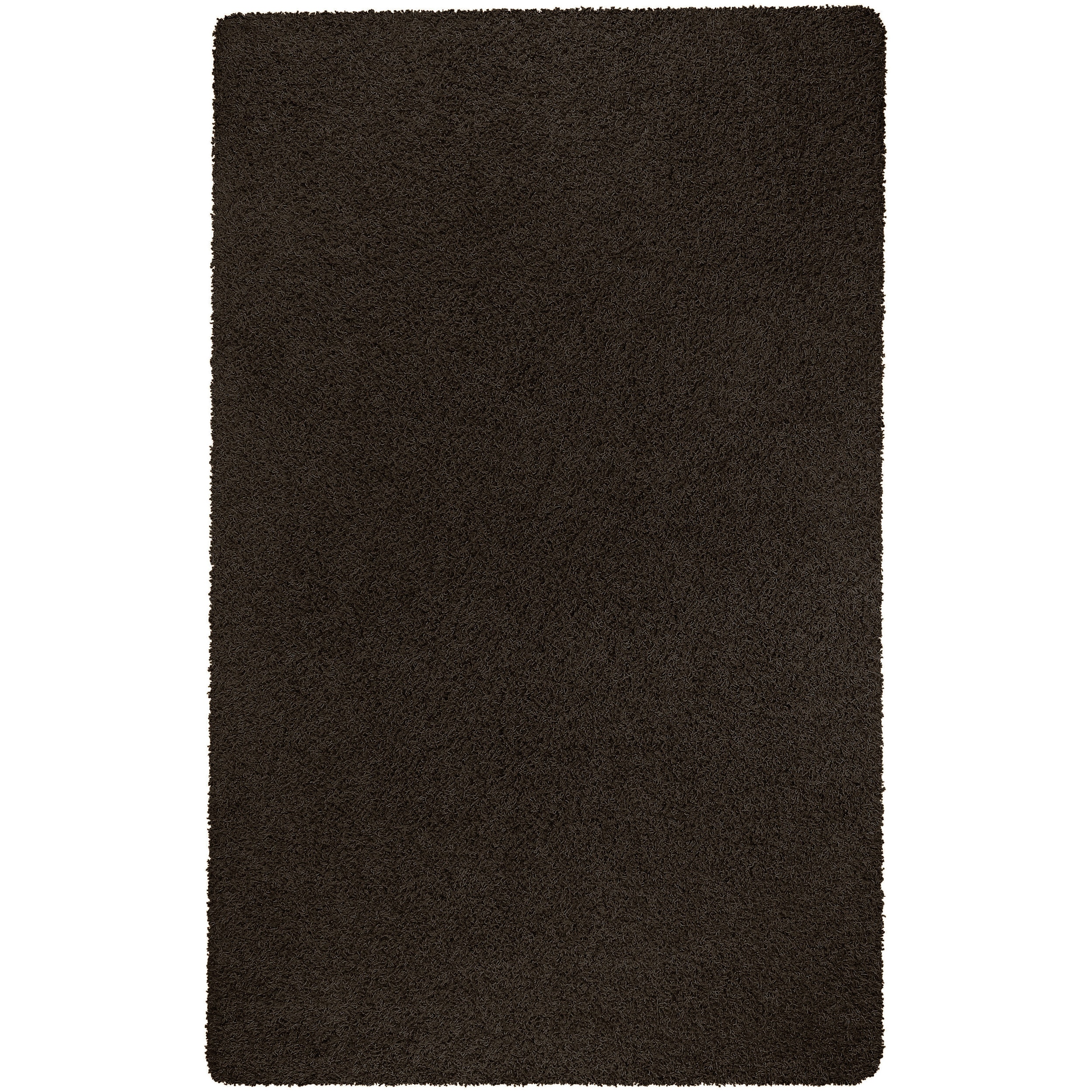 Woven Black Joyann Plush Shag (8 X 10)