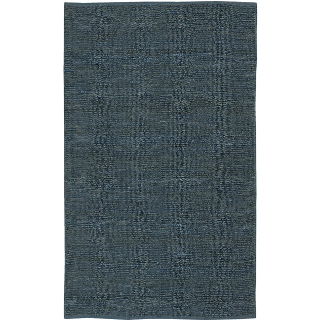 Hand woven Blue Kong Natural Fiber Jute Rug (9 X 13)