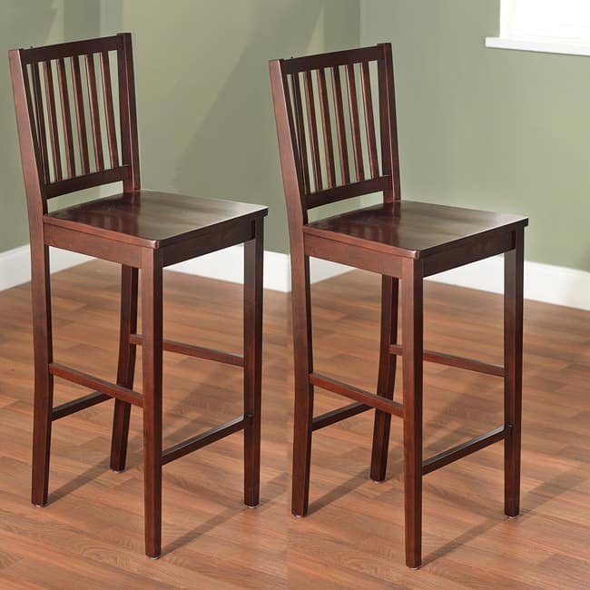 Simple Living 30-inch Shaker Bar Stools (Set of 2)