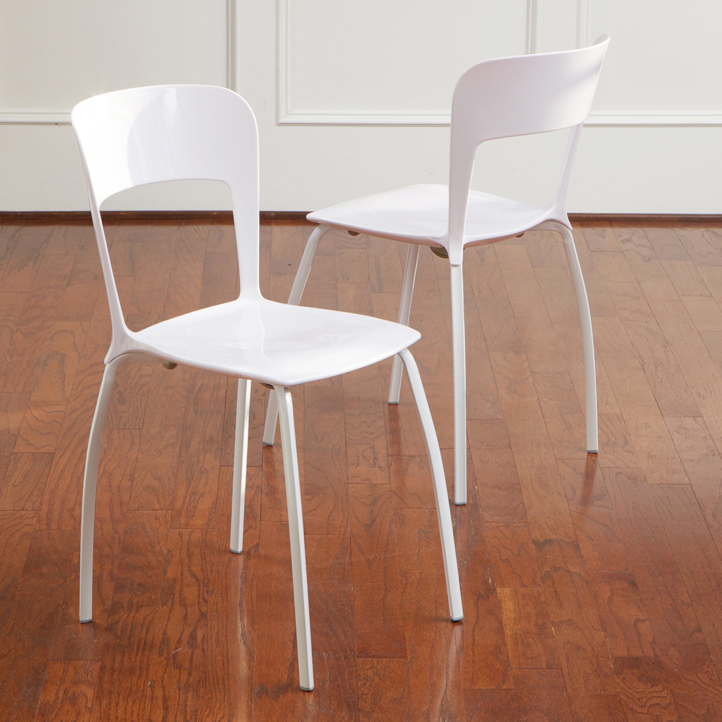 Christopher Knight Home White Modern Chairs (set Of 2)