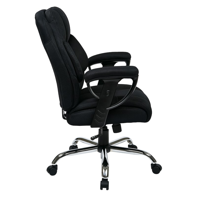 Executive Big Man's Chair with Mesh Seat and Back